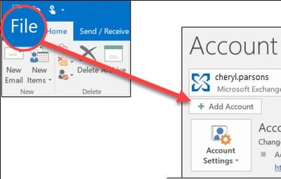 Add an Email Account to Microsoft Outlook