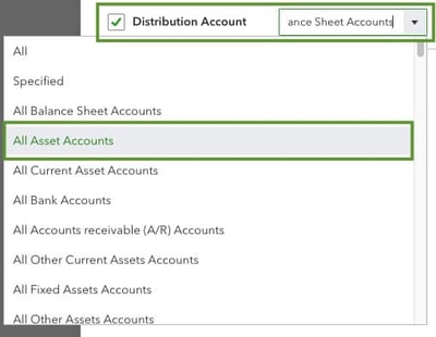 All Asset Accounts