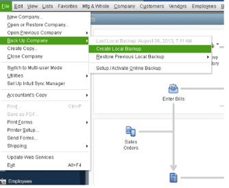 Create Local Backup