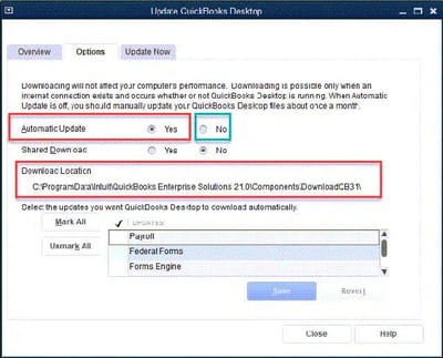 QuickBooks Company Files properties