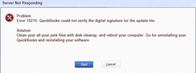 QuickBooks Error Code 15215