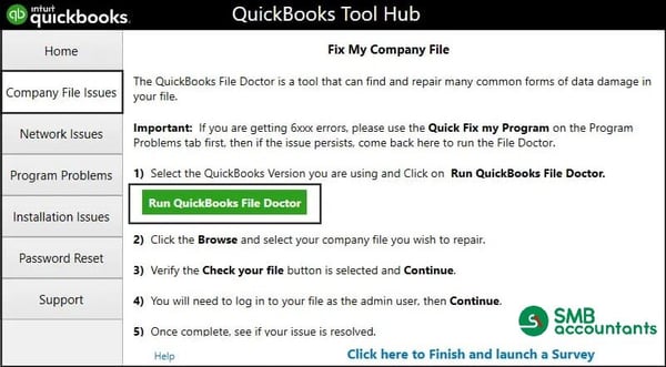 QuickBooks File Doctor Tool