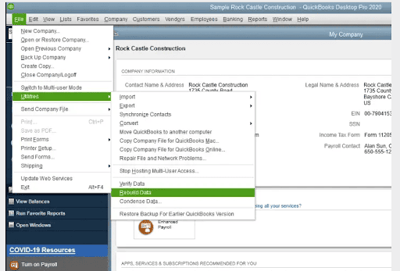 Rebuild and Verify Data Tool