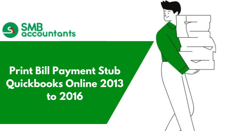 Print Bill Payment Stub QuickBooks Online