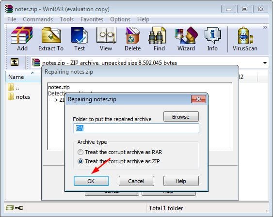 Re-Create the Damaged Folder