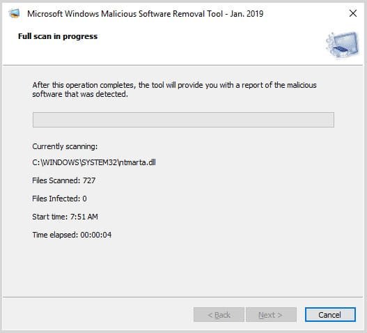 Malware Scan of the System