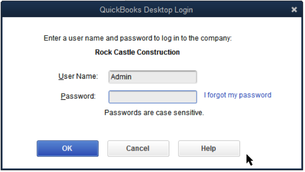 Reset the admin password