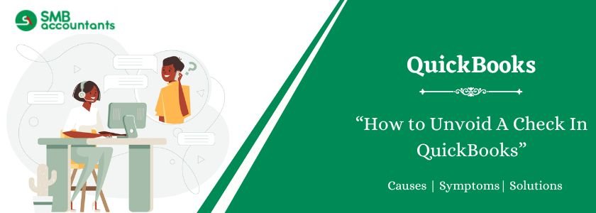 Unvoid A Check In QuickBooks