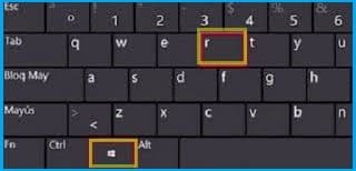 Windows + R keys
