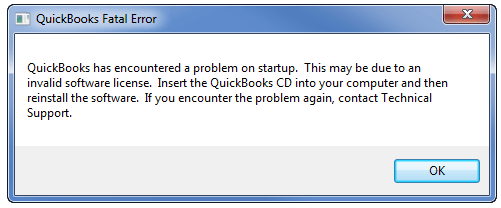 QuickBooks Fatal Error
