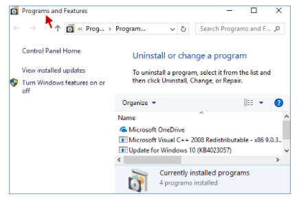 Uninstalling of the QuickBooks Desktop
