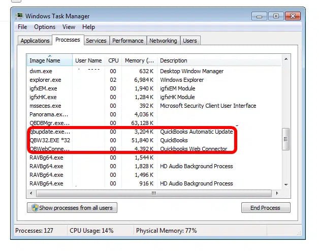 QBwebconnector.exe Service