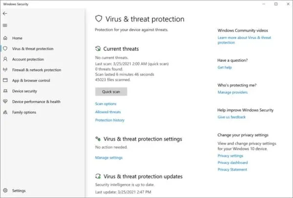 Verify Antivirus Settings
