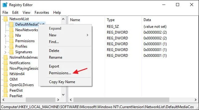 Allow using the Registry Editor