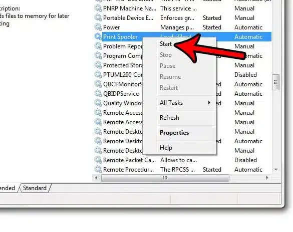 Configure Print Spooler Service