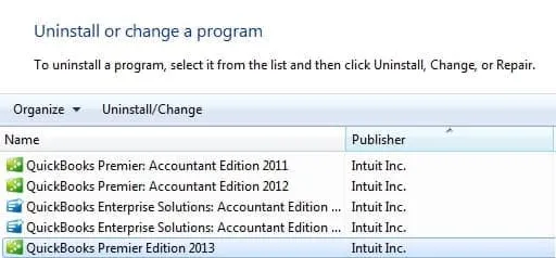 Uninstall and Reinstall the QuickBooks Programs