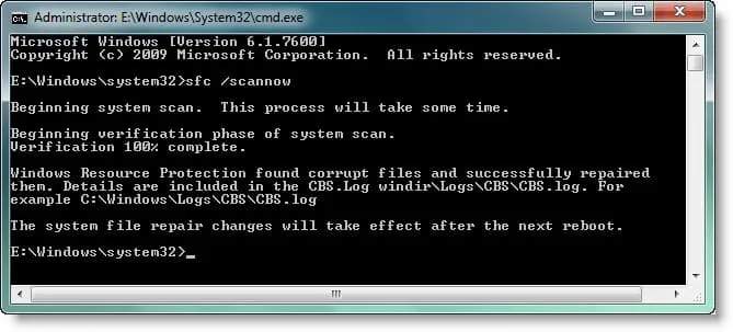 Windows System File Checker