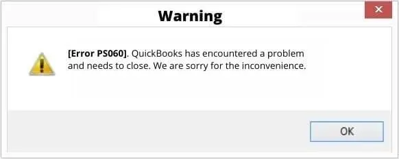 QuickBooks Payroll Error PS060