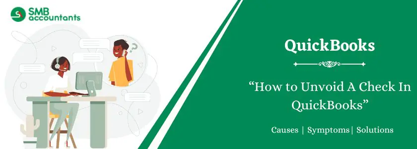 Unvoid A Check In QuickBooks