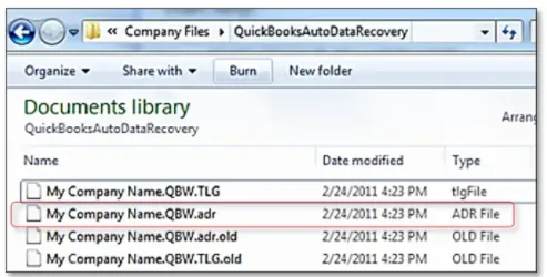 QuickBooks Auto Data Recovery