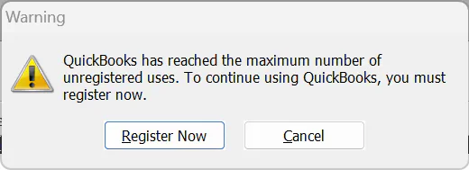 Maximum Number of Unregistered Uses