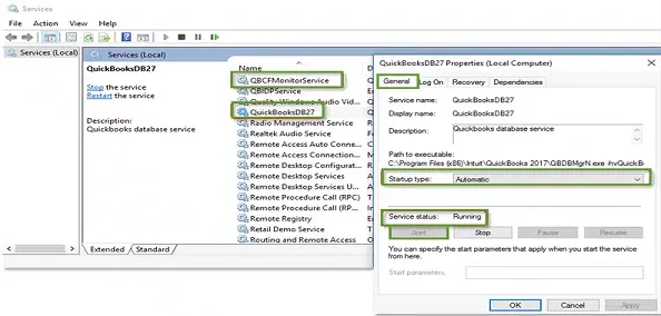 Start-QuickBooksDBXX-service