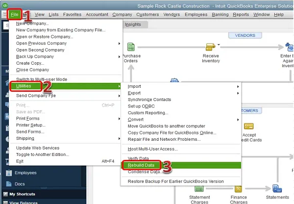 Verify Data and Rebuild Data
