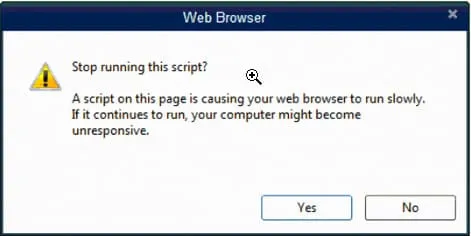 Stop running this script