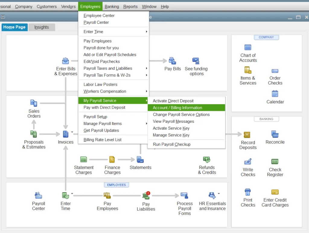Account and Billing Info
