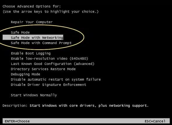 Disable Antivirus in Safe Mode