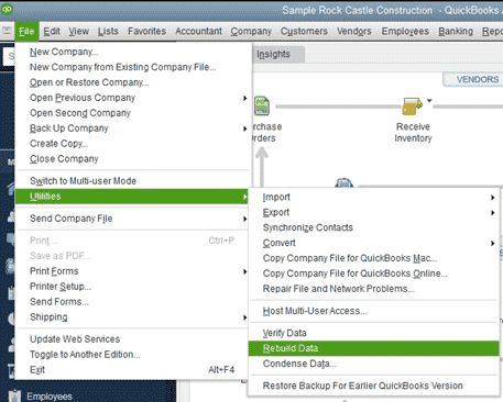 Utilities Rebuild Data