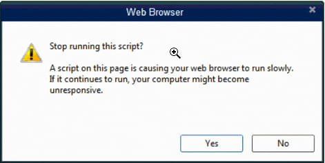 Stop running this script