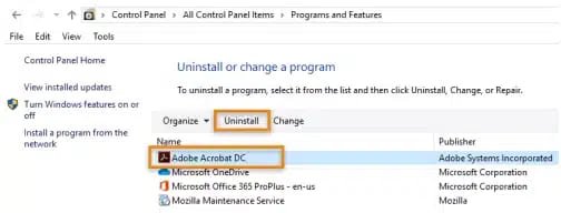 Repair Adobe Acrobat Reader