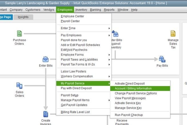 Verify Payroll Subscription