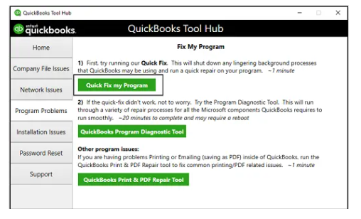 Quick Fix My Program