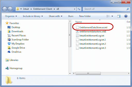 Delete the EntitlementDataStore.ecml File